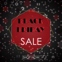 Vector illustration of Black Friday sale banner design template