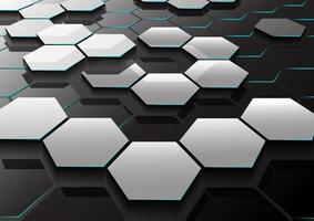 Vector illustration of Abstract hexagon pattern background