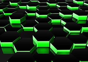 Dark green hexagonal background vector