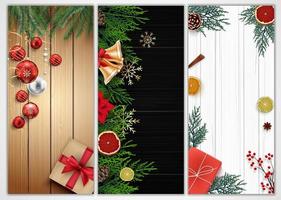 Vector illustration of Set of christmas banners