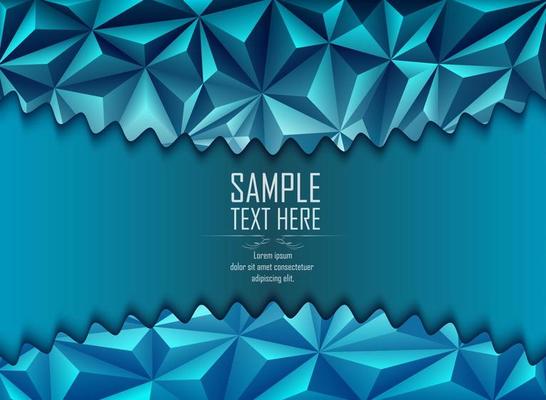 Vector illustration of Abstract polygonal background with space for text