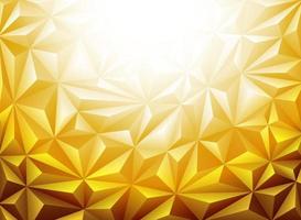 Golden polygonal background vector