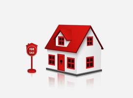 House for sale icon vector