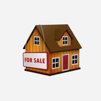 House for sale vector