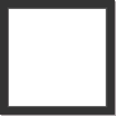 black square picture frame for photographs. photo frame icon. photo frame symbol.