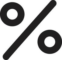 percent icon. flat style. percent symbol. vector