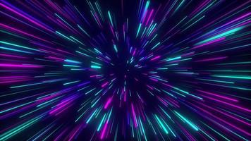 Neon line loop background animation video