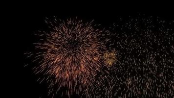 Firework particle background for celebration