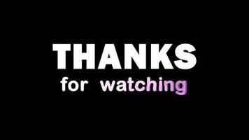 Thanks For Watching Videos Stock Video Footage For Free Download