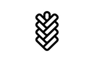 Bread Icon Bakery Line Style Free vector