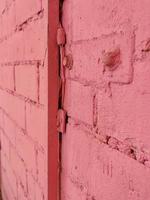 pared de ladrillos rosa textura imagen de fondo foto