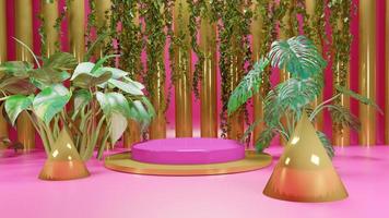 3d rendering abstract platform podium product presentation photo