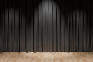 black curtain background photo