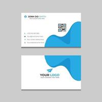 simple and modern business card template vector