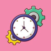 ilustración de vector de tiempo en un fondo. símbolos de calidad premium. iconos vectoriales para concepto y diseño gráfico.