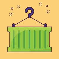 container  vector illustration on a background.Premium quality symbols. vector icons for concept and graphic design.