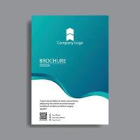 Brochure template flyer design vector background elegant. Design template vector