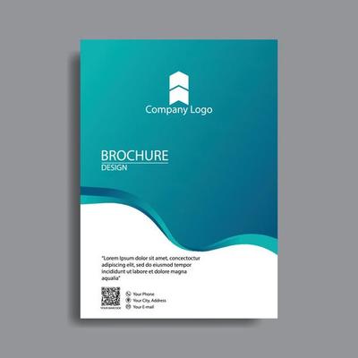 Brochure template flyer design vector background elegant. Design template vector