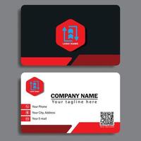 Elegant business card, size 3,254 inch x 2,165 inch. Design template vector