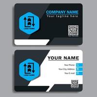 Elegant business card, size 3,254 inch x 2,165 inch. Design template vector