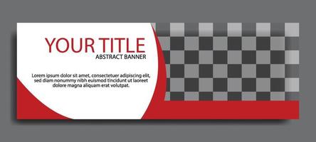 Elegant red web banners of standard sizes for sale. Design template vector