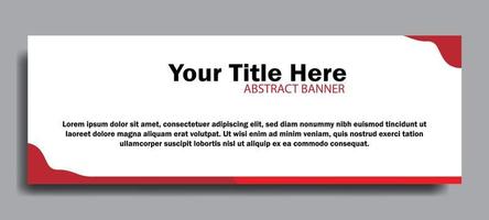 Elegant red web banners of standard sizes for sale. Design template vector