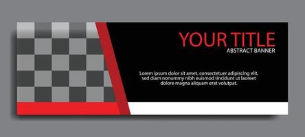 Standard size elegant red web banners for sale. background for photo layout. Design template vector