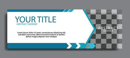 Standard size elegant blue web banners for sale. background for photo layout. Design template vector