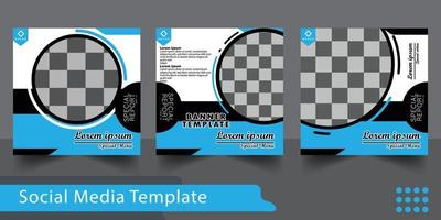 Social media post set. cover design layout space for photo background. simple design editable. Suitable for social media posts. Design template Vector