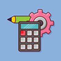 calculator vector illustration on a background.Premium quality symbols. vector icons for concept and graphic design.