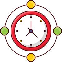 ilustración de vector de tiempo en un fondo. símbolos de calidad premium. iconos vectoriales para concepto y diseño gráfico.