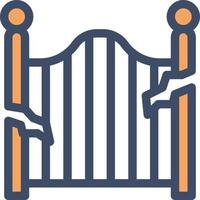 gate vector illustration on a background.Premium quality symbols. vector icons for concept and graphic design.