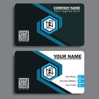 Elegant business card, size 3,254 inch x 2,165 inch. Design template vector