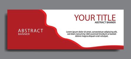 Standard size elegant red web banners for sale. Design template vector