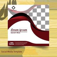 Social media post. cover design layout space for photo background. simple design editable. suitable for social media post. Design template Vector