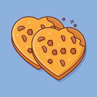 ilustración de vector de cookies en un fondo. símbolos de calidad premium. iconos vectoriales para concepto y diseño gráfico.