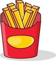 fries vector illustration on a background.Premium quality symbols. vector icons for concept and graphic design.