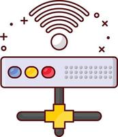 server wireless vector illustration on a background.Premium quality symbols. vector icons for concept and graphic design.