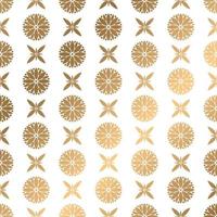 vector de fondo de patrón hermoso clásico dorado sobre fondo marrón entrelazado infinito