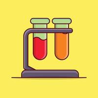 test tube vector illustration on a background.Premium quality symbols. vector icons for concept and graphic design.