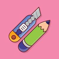 cutter pencil vector illustration on a background.Premium quality symbols. vector icons for concept and graphic design.