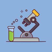 microscope test tube  vector illustration on a background.Premium quality symbols. vector icons for concept and graphic design.