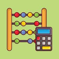 abacus calculation vector illustration on a background.Premium quality symbols. vector icons for concept and graphic design.