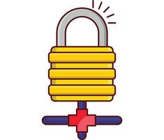 lock network vector illustration on a background.Premium quality symbols. vector icons for concept and graphic design.