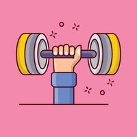 dumbbell vector illustration on a background.Premium quality symbols. vector icons for concept and graphic design.