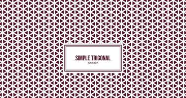 simple trigonal pattern with hexagon illusion effect vector