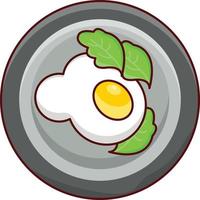 omelet vector illustration on a background.Premium quality symbols. vector icons for concept and graphic design.