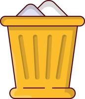 dustbin vector illustration on a background.Premium quality symbols. vector icons for concept and graphic design.