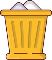 dustbin vector illustration on a background.Premium quality symbols. vector icons for concept and graphic design.