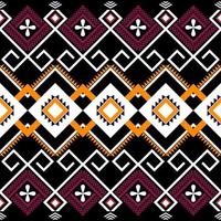 patrón geométrico nativo diseñado para telas, fondos, mosaicos y más vector